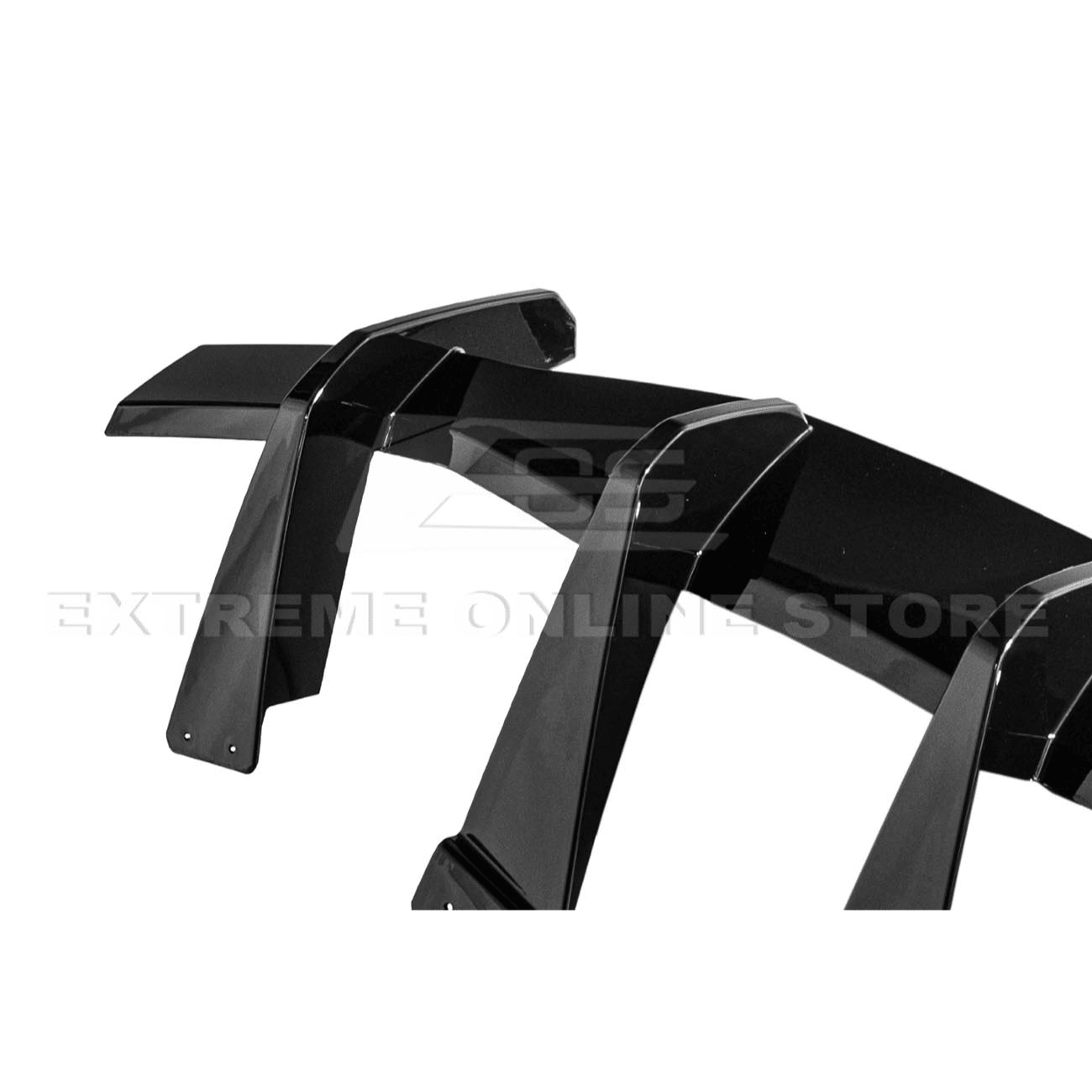 Chevrolet Corvette C8 EOS Performance Style Gloss Black Rear Bumper Add-On Diffuser Lip 2020-Up