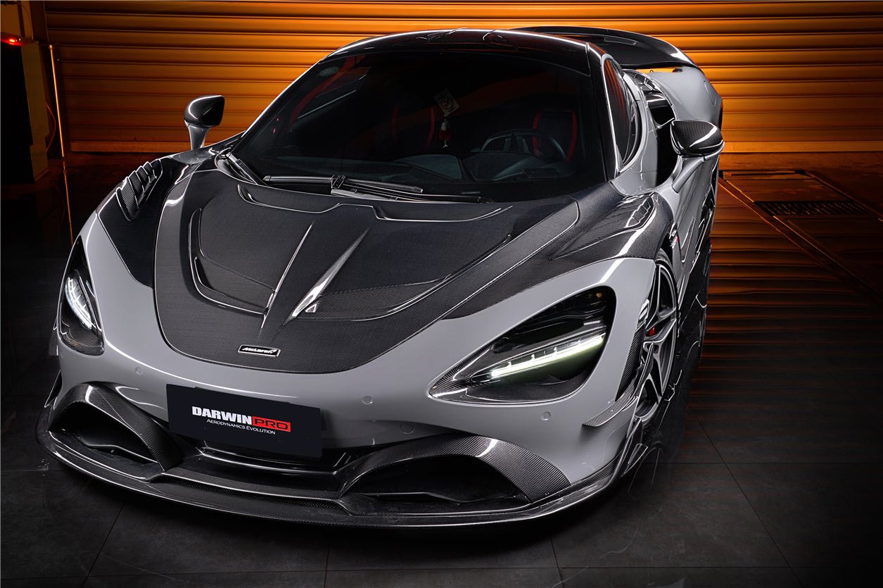 2017 - 2021 McLaren 720S Se²NWB Style Carbon Fiber Front Bumper Canards
