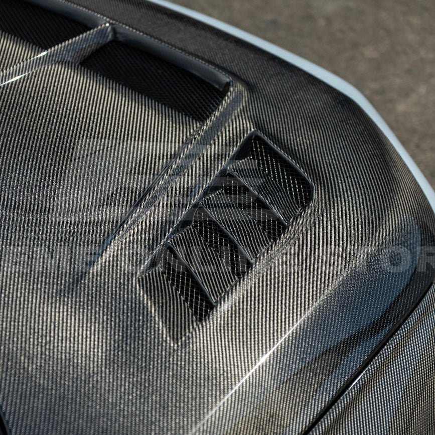 Honda Civic 11th Gen Varis Style Carbon Fiber Front Vented Hood with FL5 Fender Kit 2022-Up