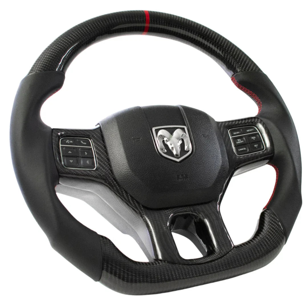 Dodge Ram DT DS Custom Carbon Fiber Steering Wheel 2009-Up