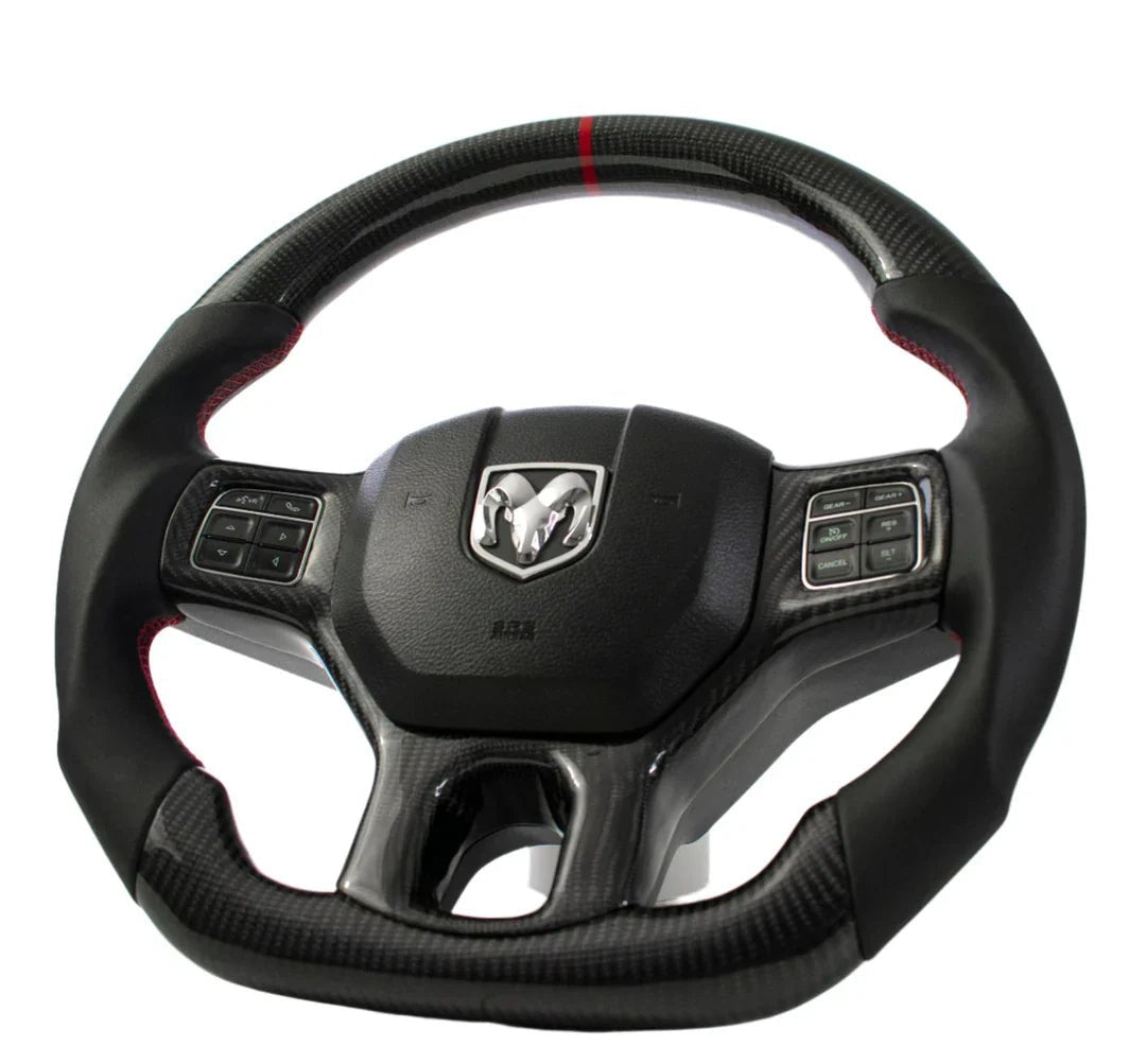 Dodge Ram DT DS Custom Carbon Fiber Steering Wheel 2009-Up