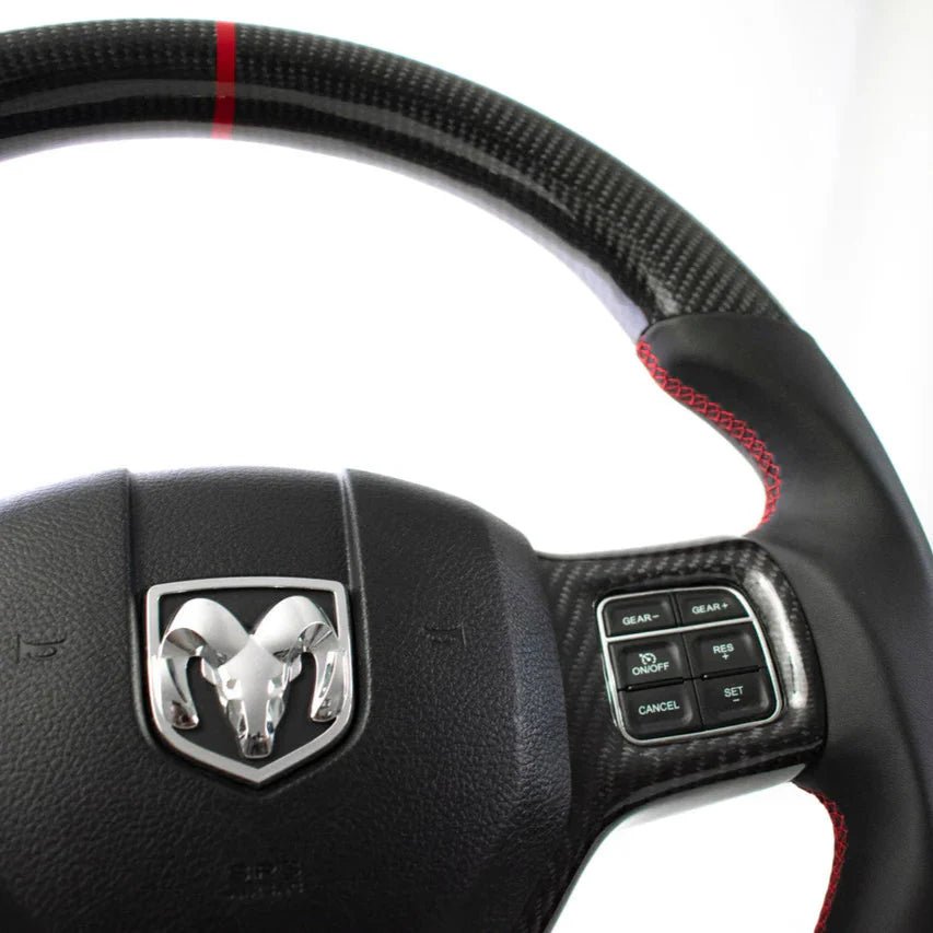 Dodge Ram DT DS Custom Carbon Fiber Steering Wheel 2009-Up