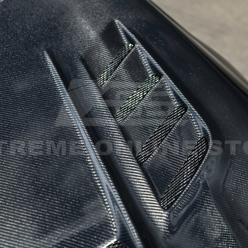 Honda Civic 11th Gen Varis Style Carbon Fiber Front Vented Hood with FL5 Fender Kit 2022-Up