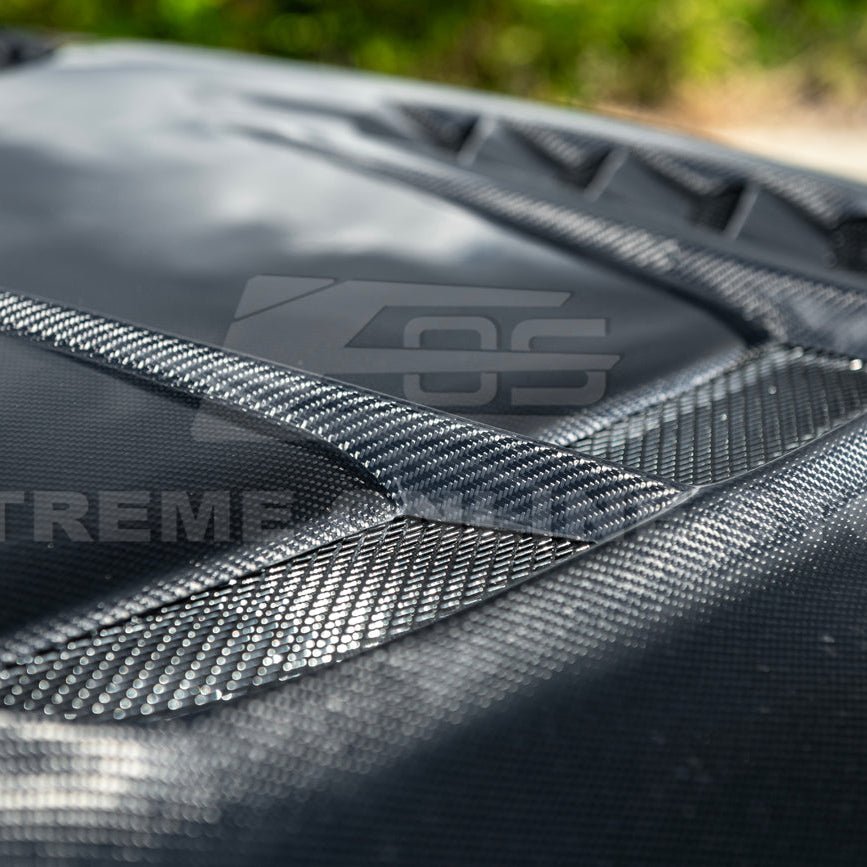 Honda Civic Varis Style Carbon Fiber Front Vented Bumper Hood 2022-Up