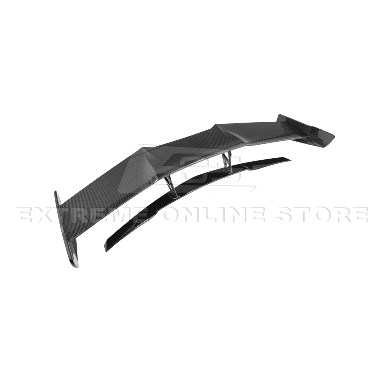 Chevrolet Corvette C7 ZR1 ZTK Style Extended Carbon Fiber Rear Wing Spoiler Kit 2014-2019