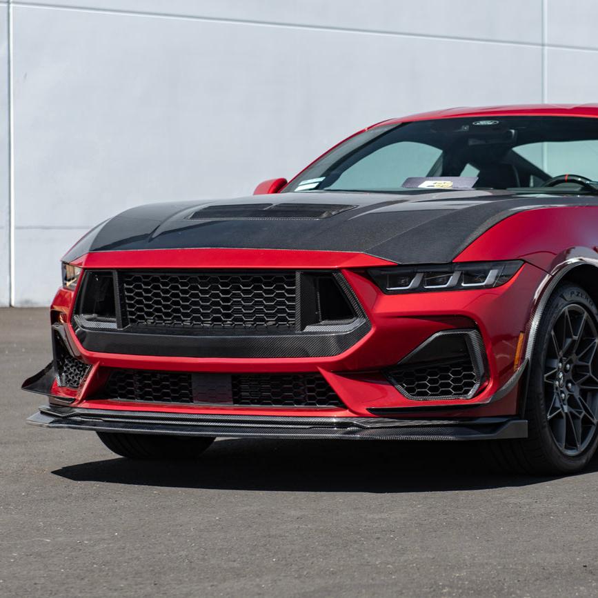 Ford Mustang S650 Performance Style Dry Carbon Fiber Front Splitter Lip 2024-Up
