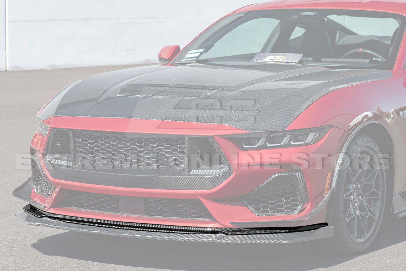 Ford Mustang S650 Performance Style Dry Carbon Fiber Front Splitter Lip 2024-Up