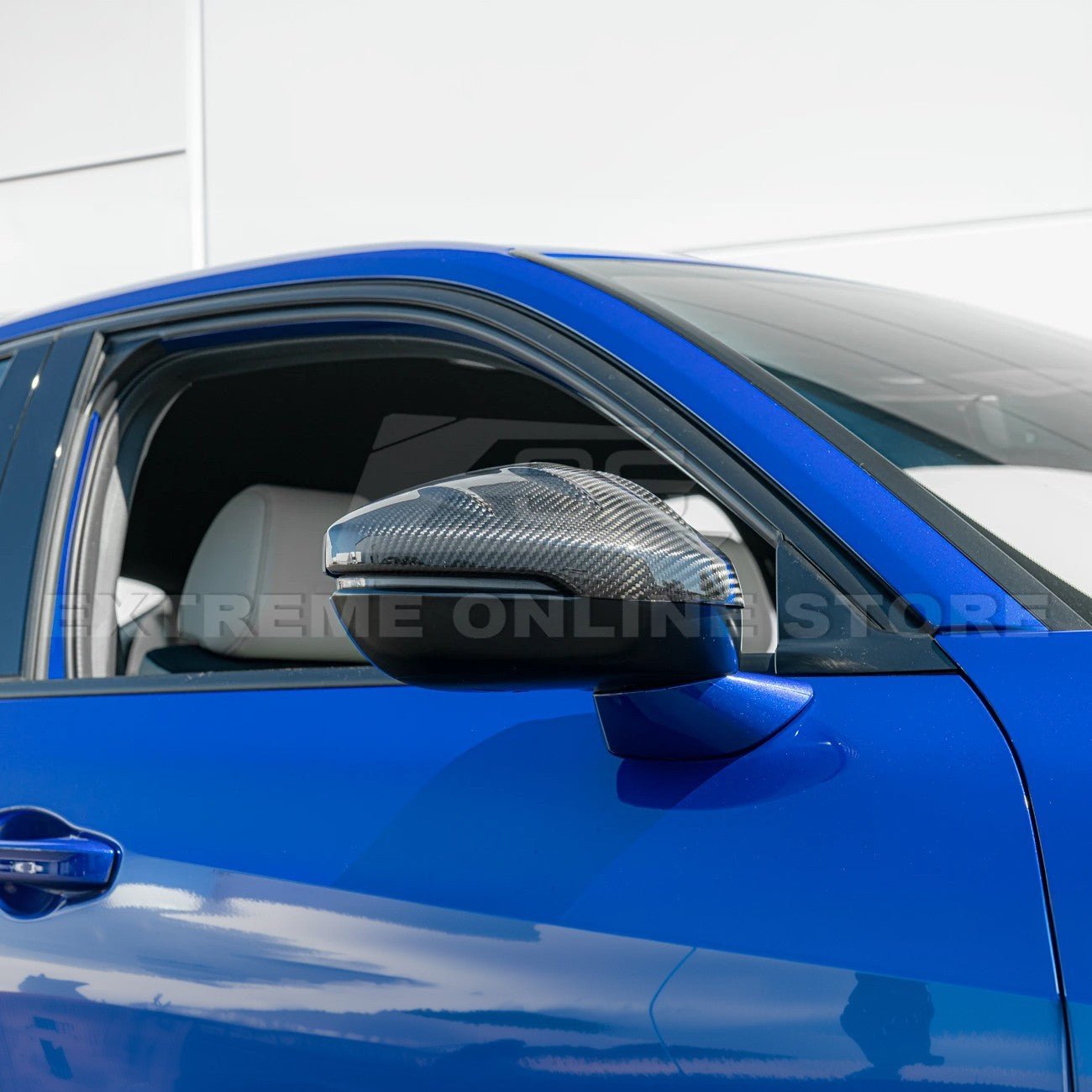 Honda Civic FE1 FE2 FE3 FE4 FL5 Acura Integra DE4 Carbon Fiber Mirror Cap Covers 2022-Up