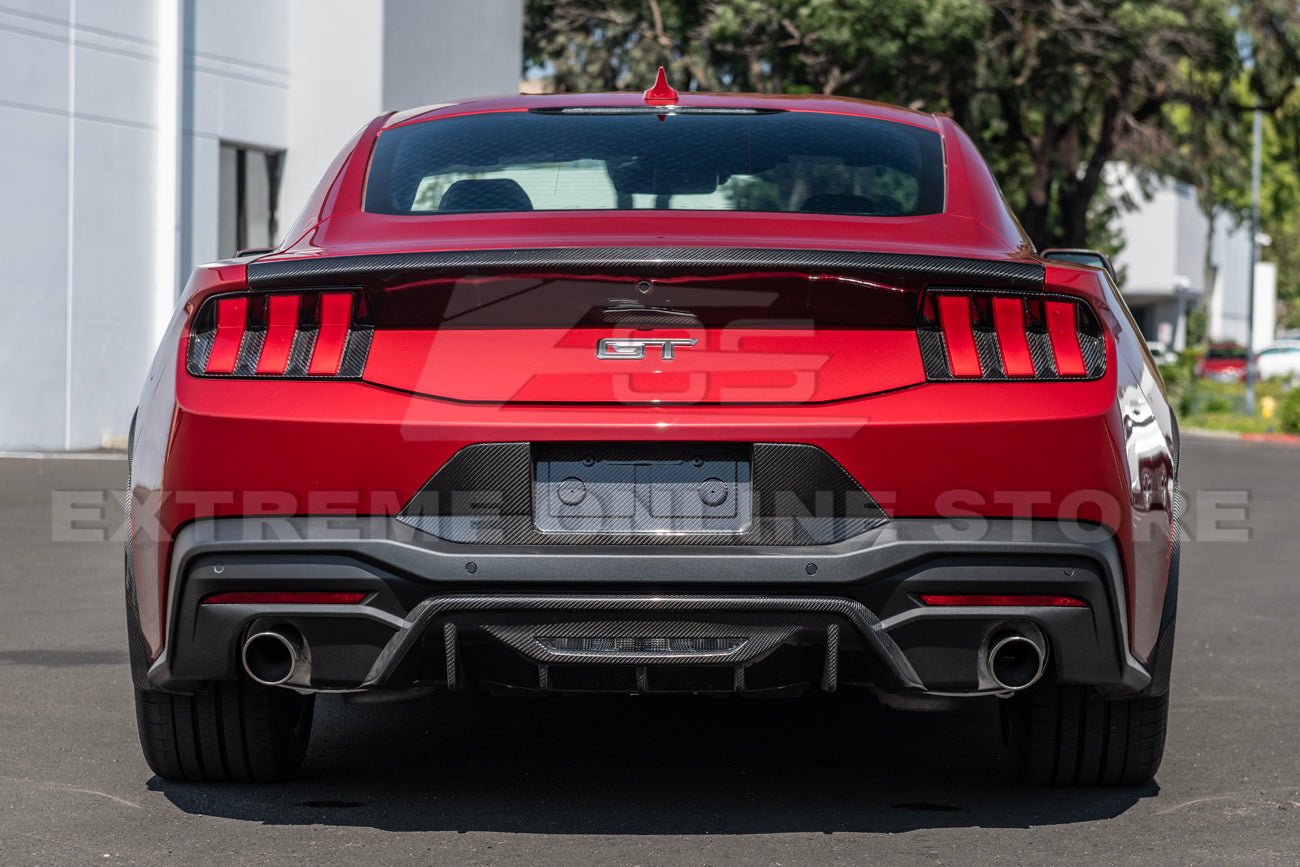 Ford Mustang S650 Carbon Fiber Rear Decklid Spoiler Panel 2024-Up