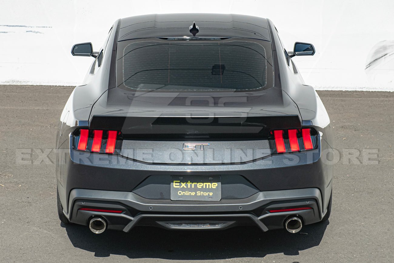 Ford Mustang S650 EOS Performance Ducktail Style Matte Black Gloss Black Rear Wing Spoiler 2024-Up