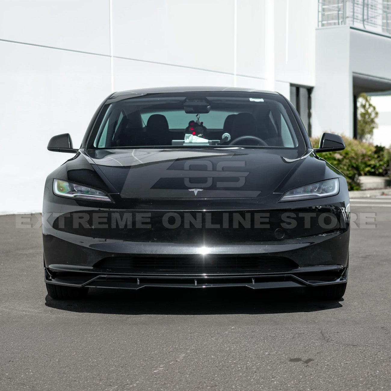 Tesla Model 3 Highland Performance Style Gloss Black Front Lip Splitter 2024-Up