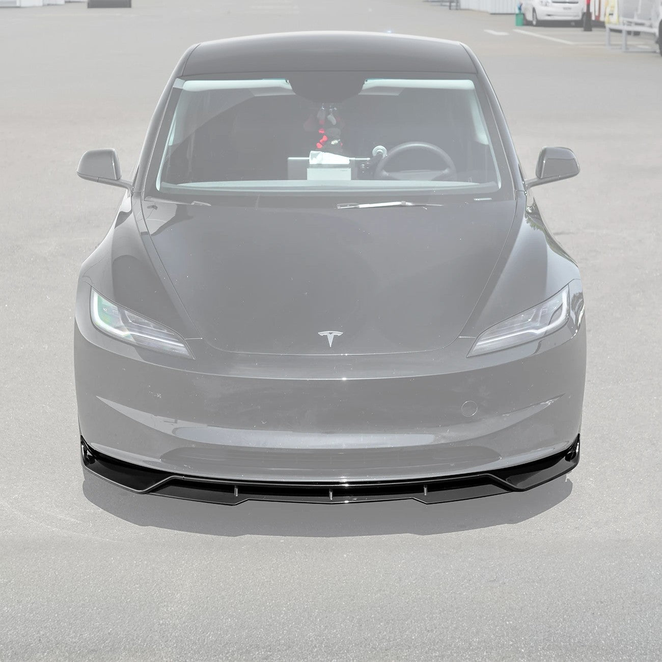 Tesla Model 3 Highland Performance Style Gloss Black Front Lip Splitter 2024-Up
