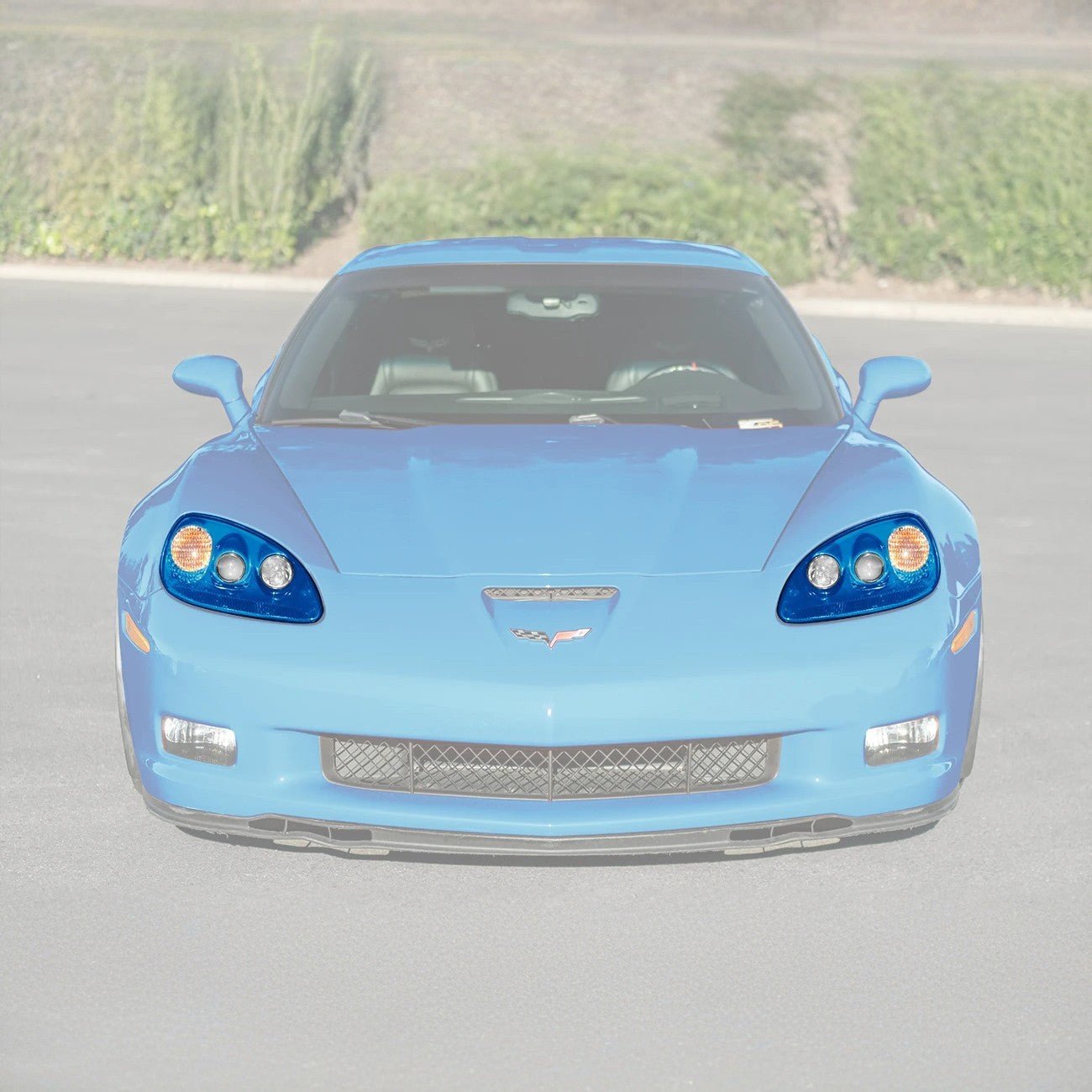 Chevrolet Corvette C6 OEM Style Clear Lens Painted Housing HID Headlights 2005-2013