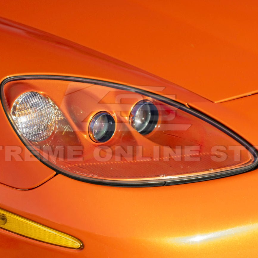 Chevrolet Corvette C6 OEM Style Clear Lens Painted Housing HID Headlights 2005-2013