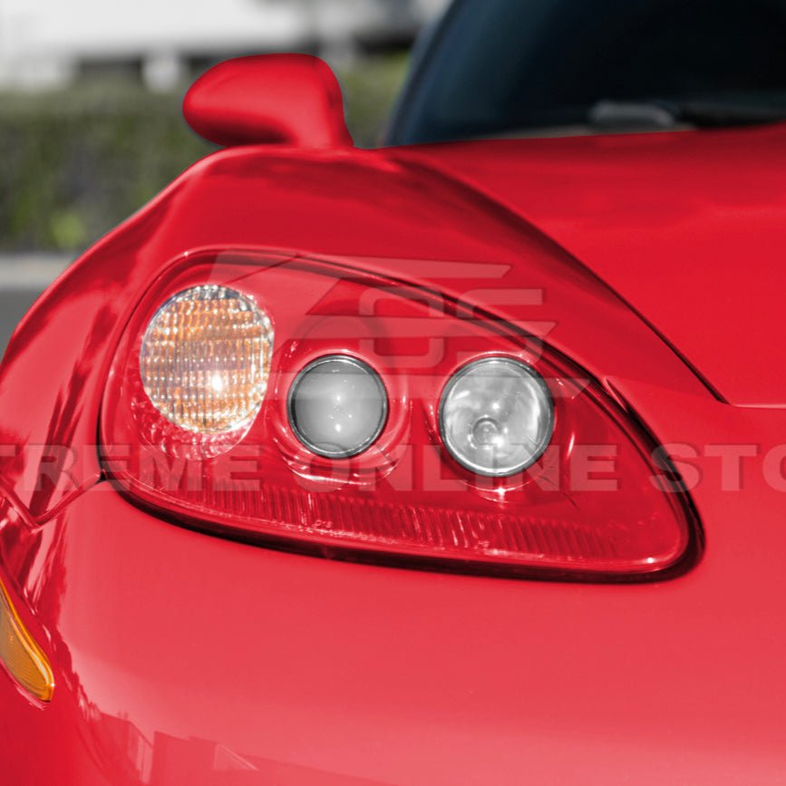 Chevrolet Corvette C6 OEM Style Clear Lens Painted Housing HID Headlights 2005-2013
