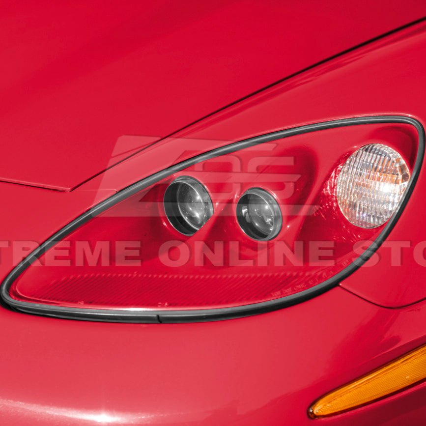 Chevrolet Corvette C6 OEM Style Clear Lens Painted Housing HID Headlights 2005-2013