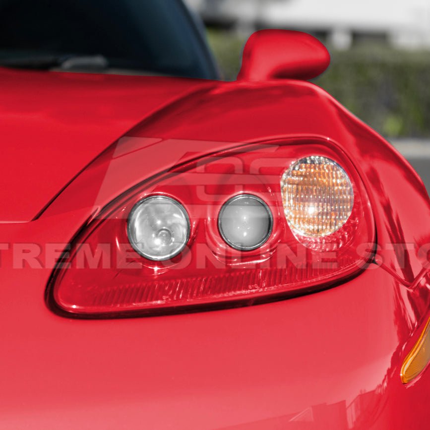 Chevrolet Corvette C6 OEM Style Clear Lens Painted Housing HID Headlights 2005-2013