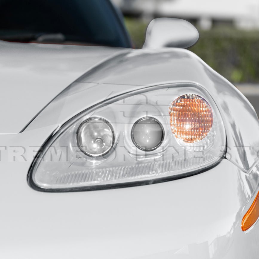 Chevrolet Corvette C6 OEM Style Clear Lens Painted Housing HID Headlights 2005-2013