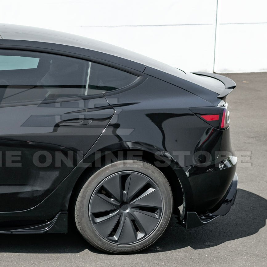 Tesla Model 3 Highland Performance Style Gloss Black Rear Trunk Wing Spoiler 2024-Up