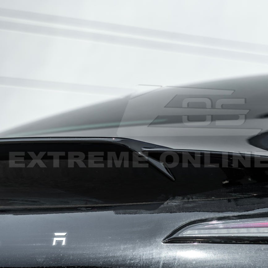 Tesla Model 3 Highland Performance Style Gloss Black Rear Trunk Wing Spoiler 2024-Up