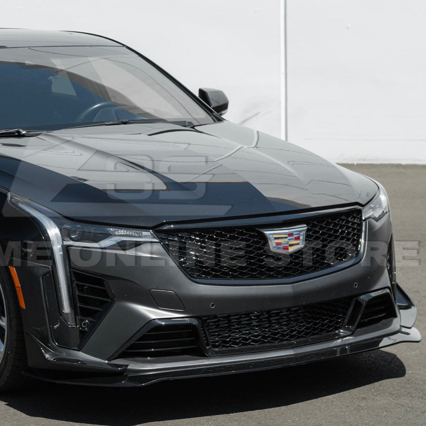 Cadillac CT4 CT4-V Blackwing Style Primed Black Front Bumper Conversion Kit 2020-Up