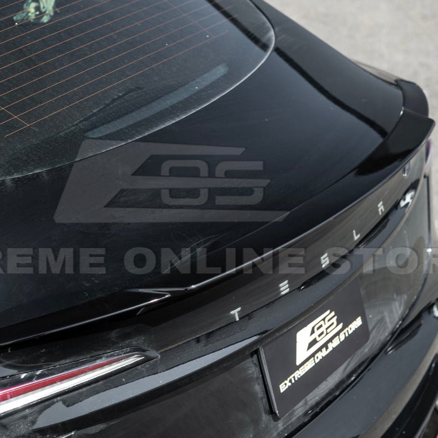 Tesla Model 3 Highland Performance Style Gloss Black Rear Trunk Wing Spoiler 2024-Up