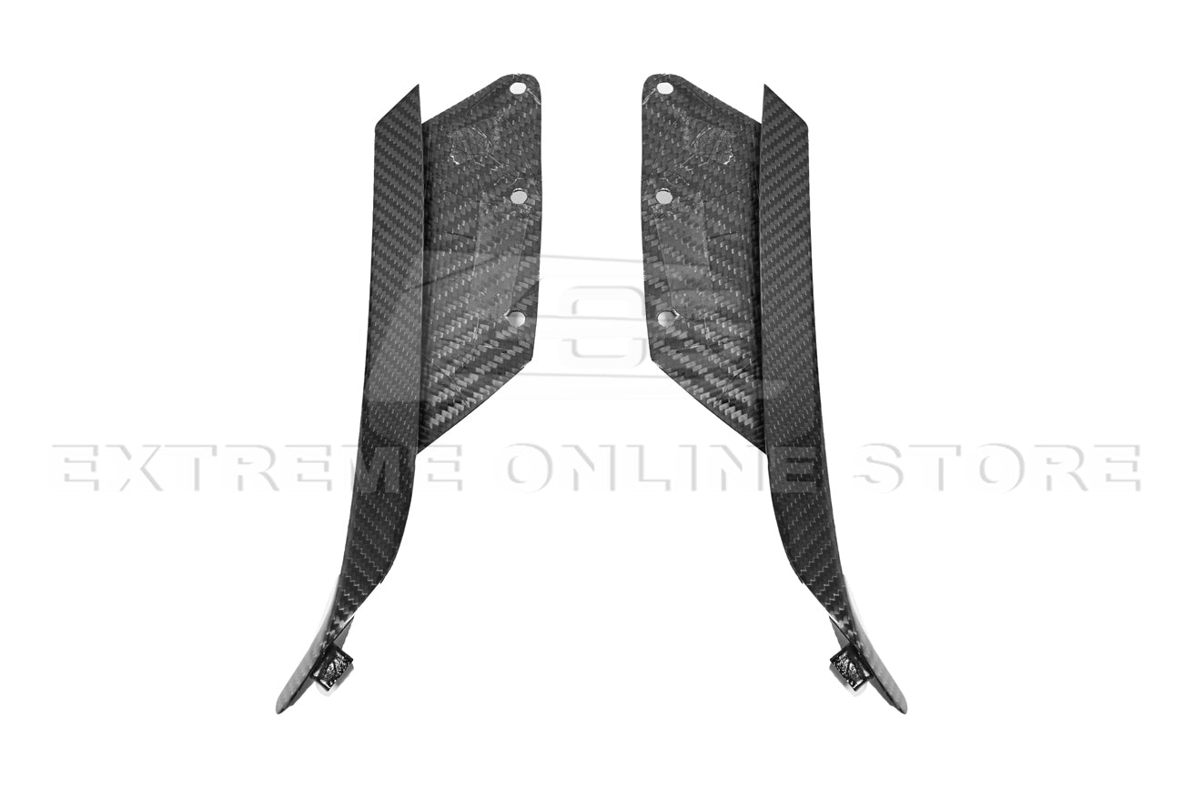 Chevrolet Corvette C7 Z06 ZR1 Grand Sport Dry Carbon Fiber Side Rocker Brake Scoop Vent Covers 2014-2019