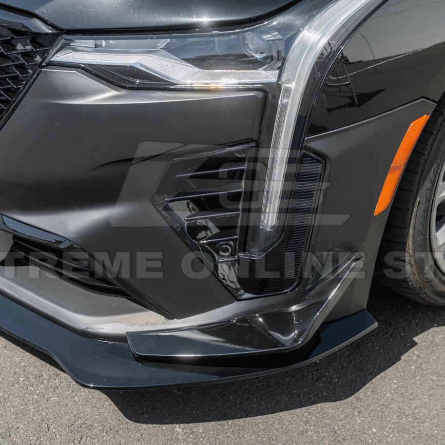 Cadillac CT4 CT4-V Blackwing Style Primed Black Front Bumper Conversion Kit 2020-Up