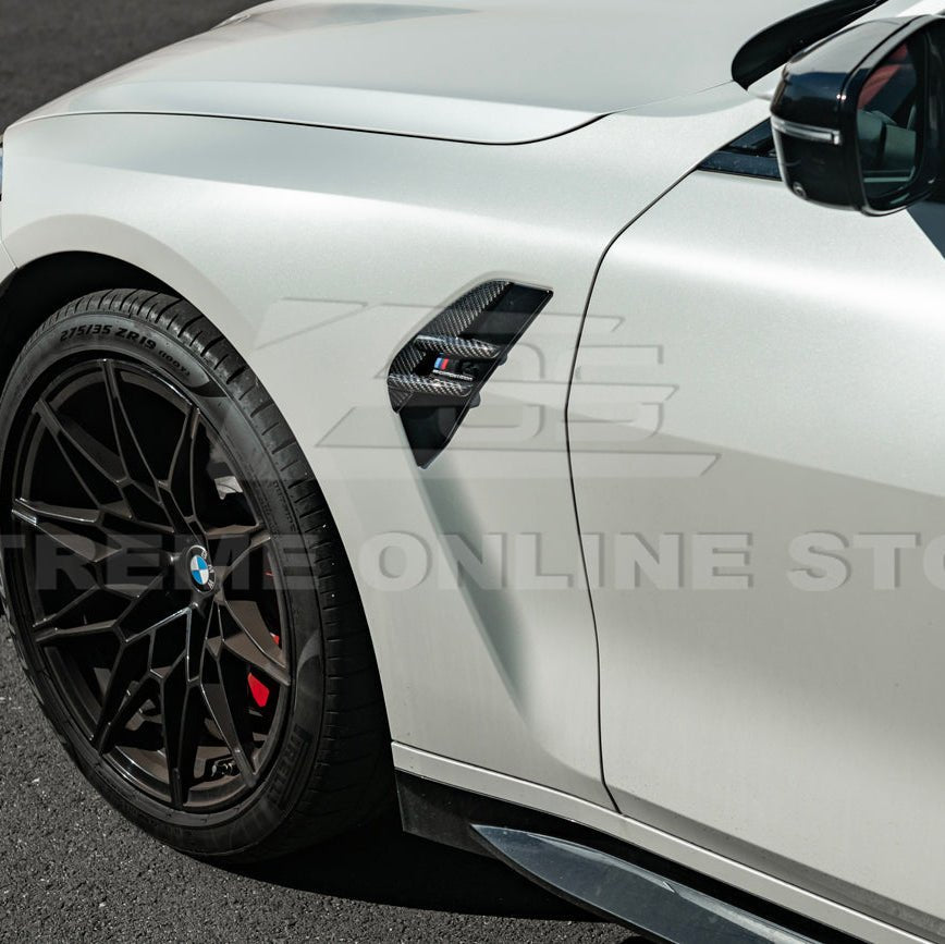 BMW G82 G83 M4 Carbon Fiber Fender Vent Covers 2021–Present