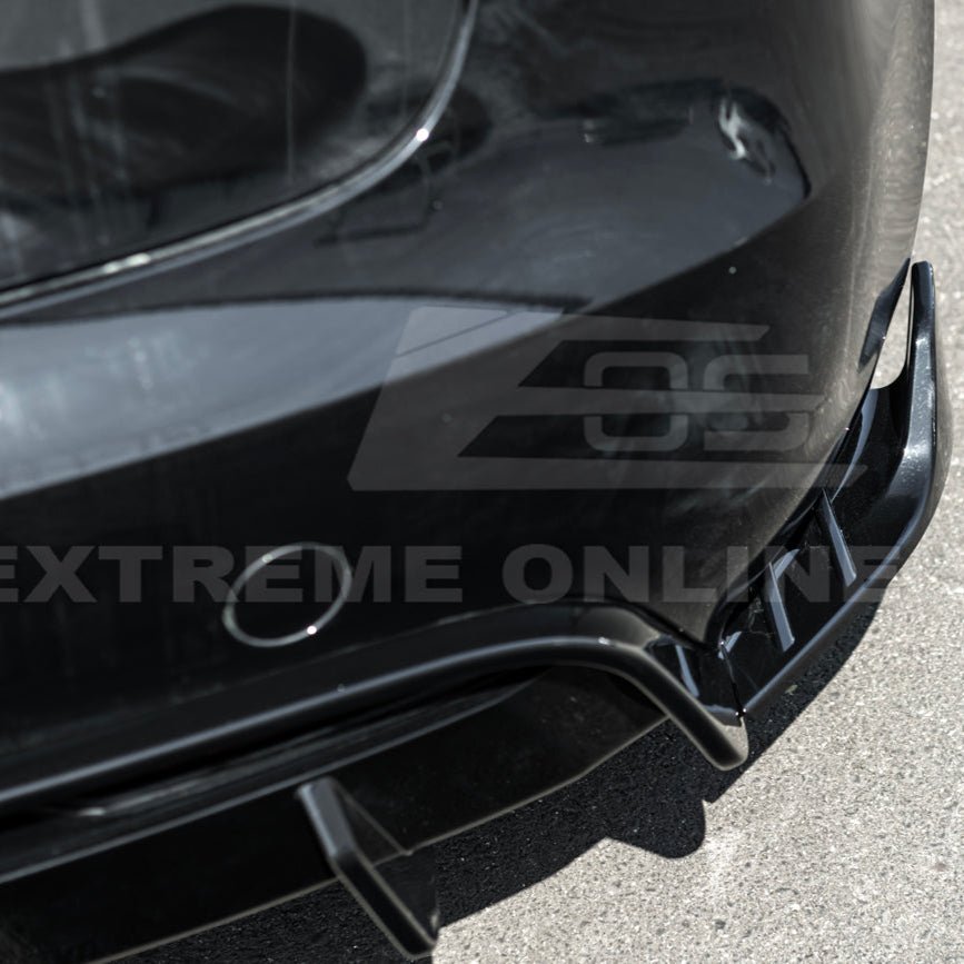 Tesla Model 3 Highland Performance Style Gloss Black Rear Bumper Diffuser Lip 2024-Up