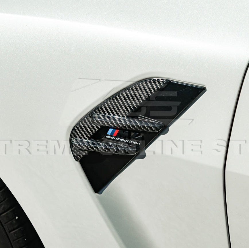 BMW G82 G83 M4 Carbon Fiber Fender Vent Covers 2021–Present
