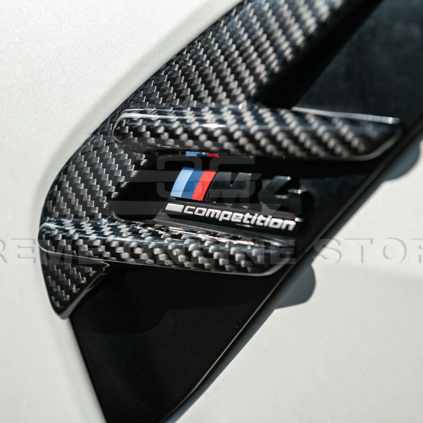 BMW G82 G83 M4 Carbon Fiber Fender Vent Covers 2021–Present