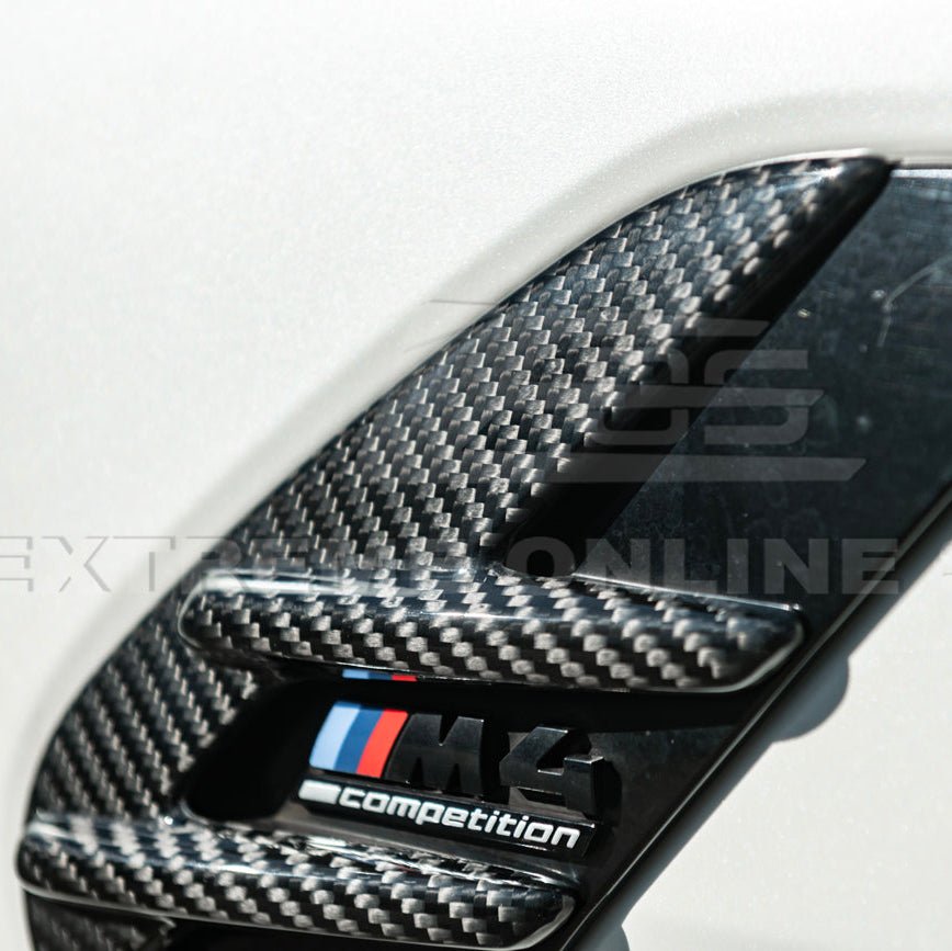 BMW G82 G83 M4 Carbon Fiber Fender Vent Covers 2021–Present