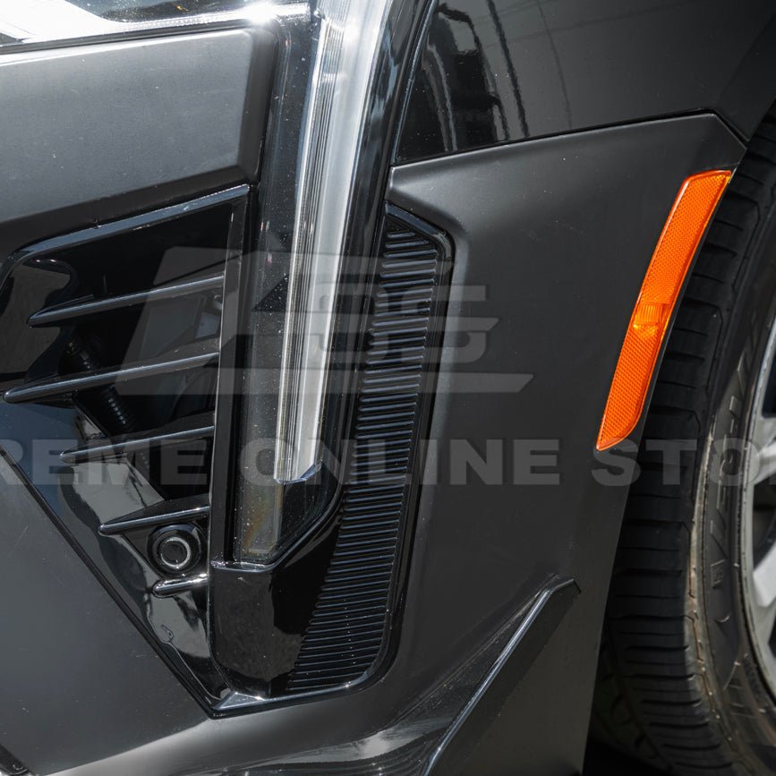 Cadillac CT4 CT4-V Blackwing Style Primed Black Front Bumper Conversion Kit 2020-Up