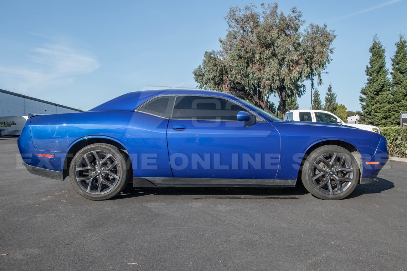 Dodge Challenger Performance Track Style Gloss Black Side Skirt Extensions 2015-Up