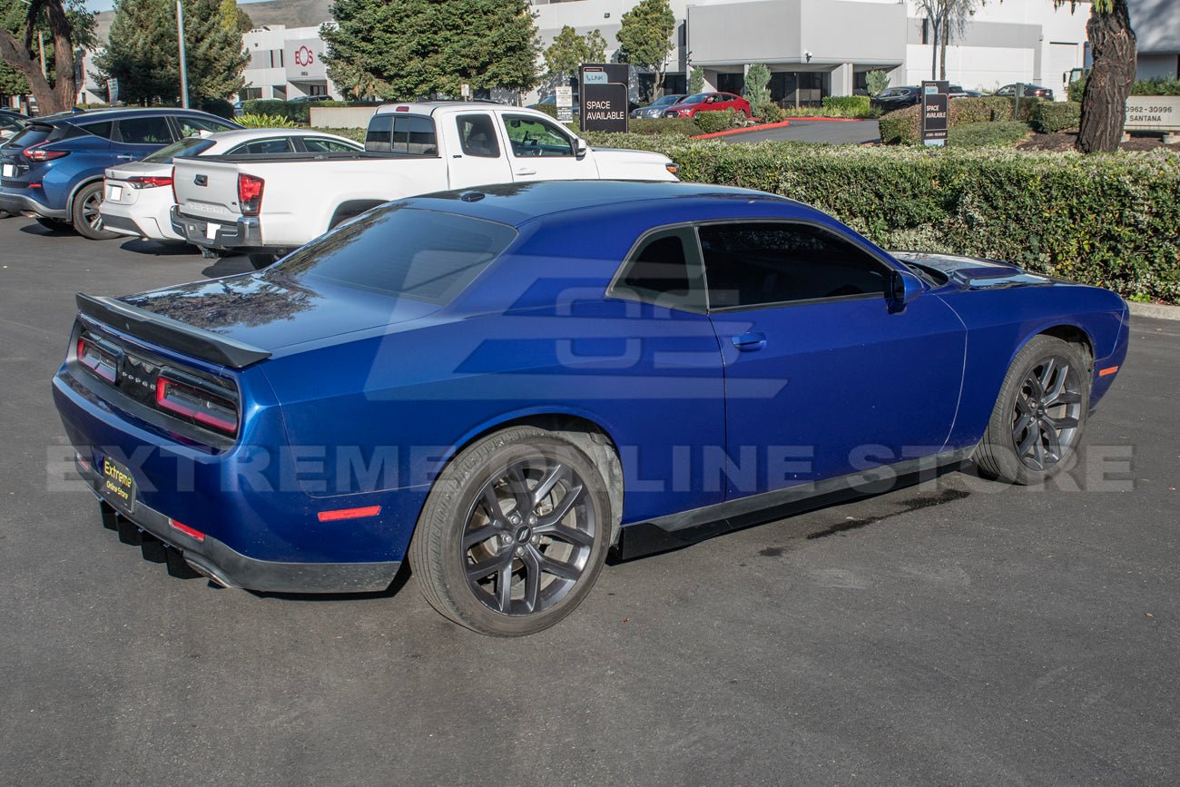 Dodge Challenger Performance Track Style Gloss Black Side Skirt Extensions 2015-Up