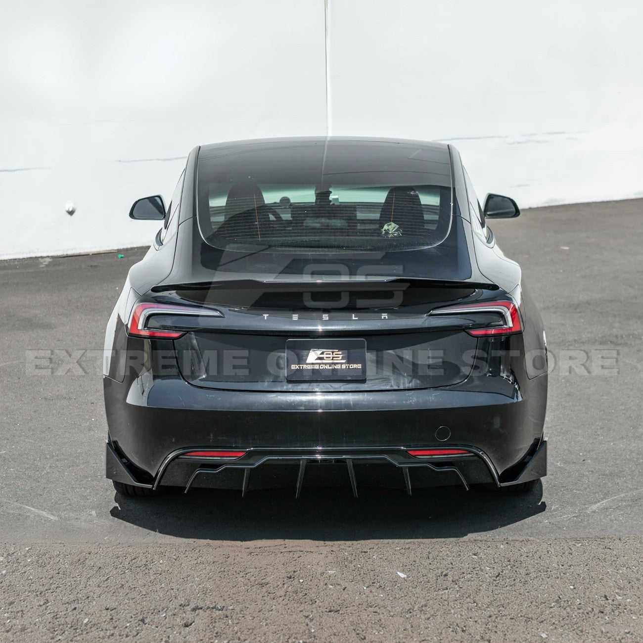Tesla Model 3 Highland Track Style Gloss Black Full Body Kit 2024-Up