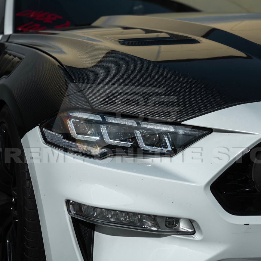 Ford Mustang S550 S650 Style LED Projector Headlights Sequential DRL 2018–2023