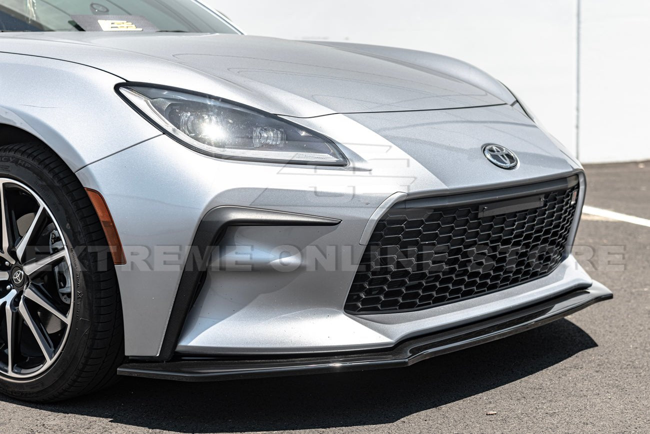 Toyota GR86 ZN8 CS Style Primed Black / Gloss Black Front Lip Splitter 2022-Up