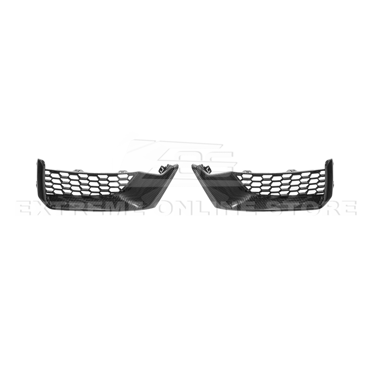 Ford Mustang S650 Dark Horse Dry Carbon Fiber Front Grille Insert Set 2024-Up