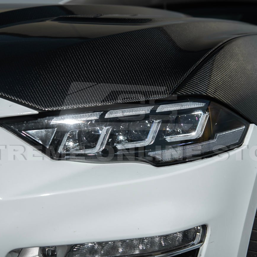 Ford Mustang S550 S650 Style LED Projector Headlights Sequential DRL 2018–2023