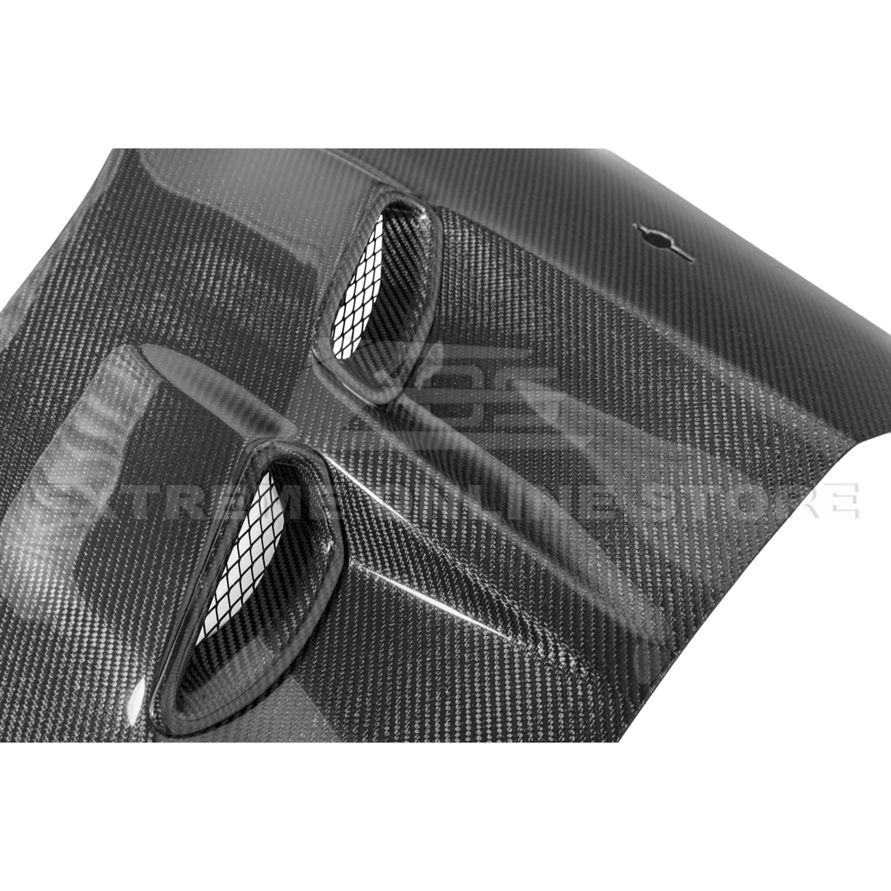 Chevrolet Corvette C6 ZR1 Style Carbon Fiber / Matte Black Front Wide Body Fender Pair 2005-2013
