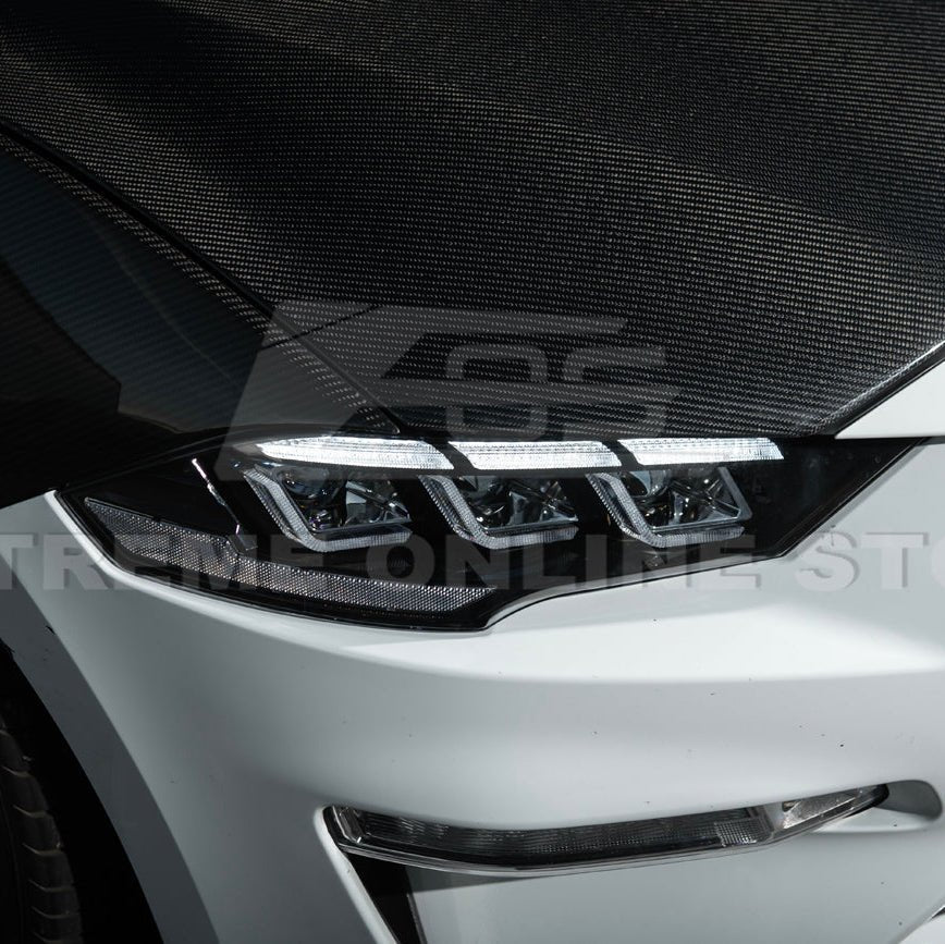 Ford Mustang S550 S650 Style LED Projector Headlights Sequential DRL 2018–2023