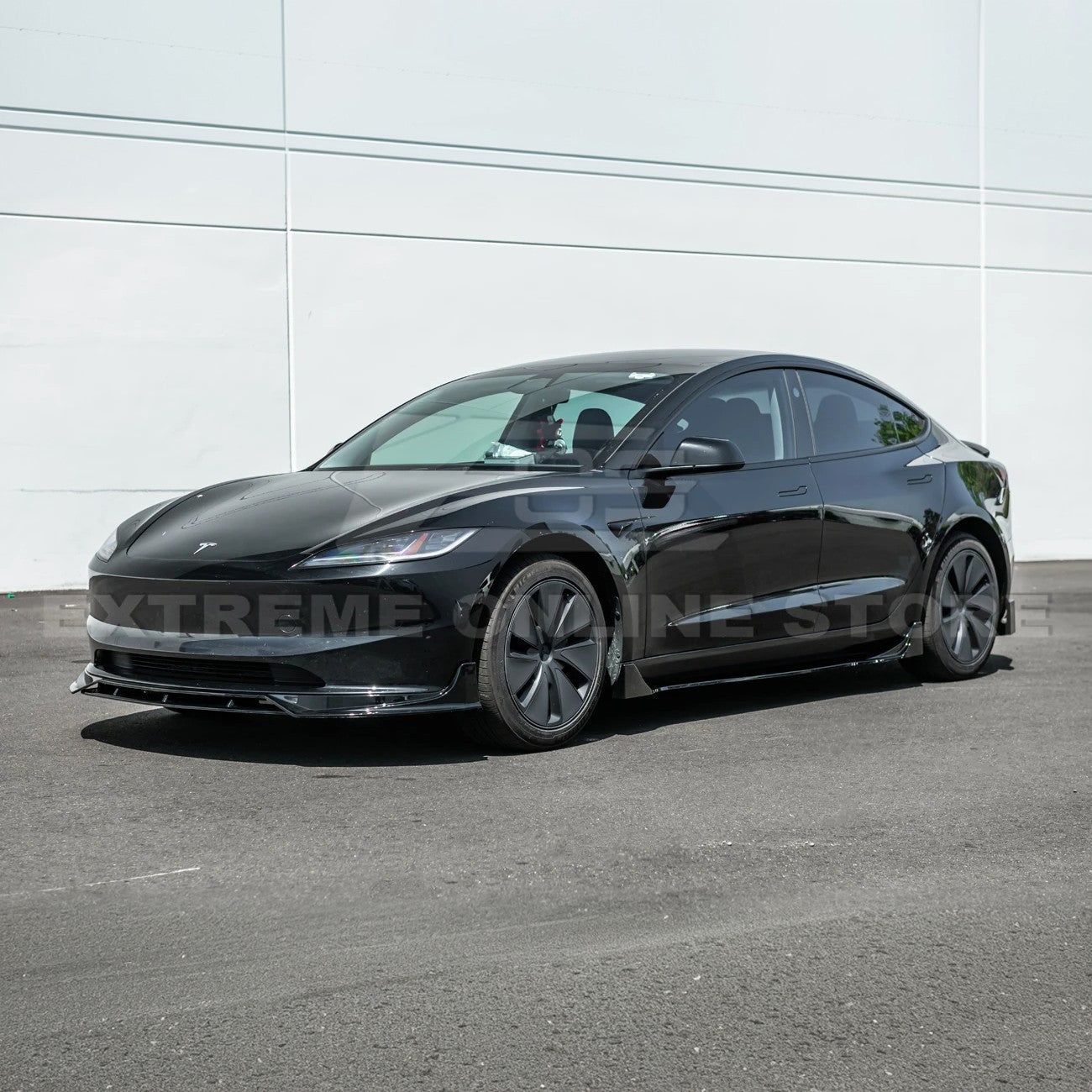 Tesla Model 3 Highland Track Style Gloss Black Full Body Kit 2024-Up
