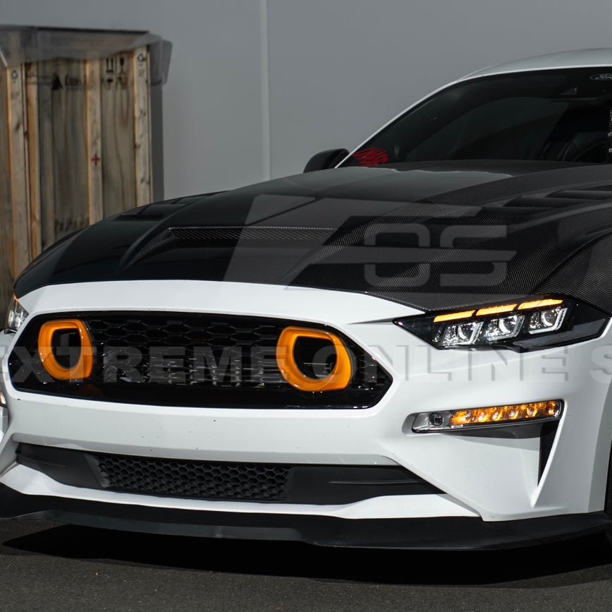 Ford Mustang S550 S650 Style LED Projector Headlights Sequential DRL 2018–2023