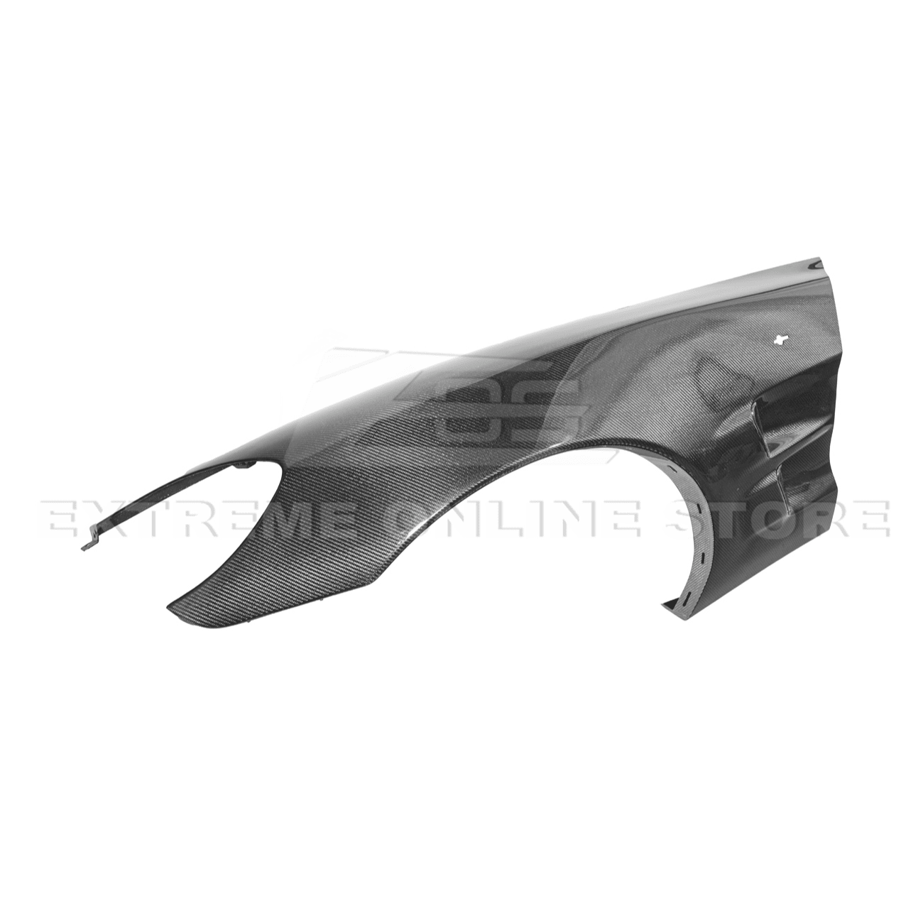 Chevrolet Corvette C6 ZR1 Style Carbon Fiber / Matte Black Front Wide Body Fender Pair 2005-2013
