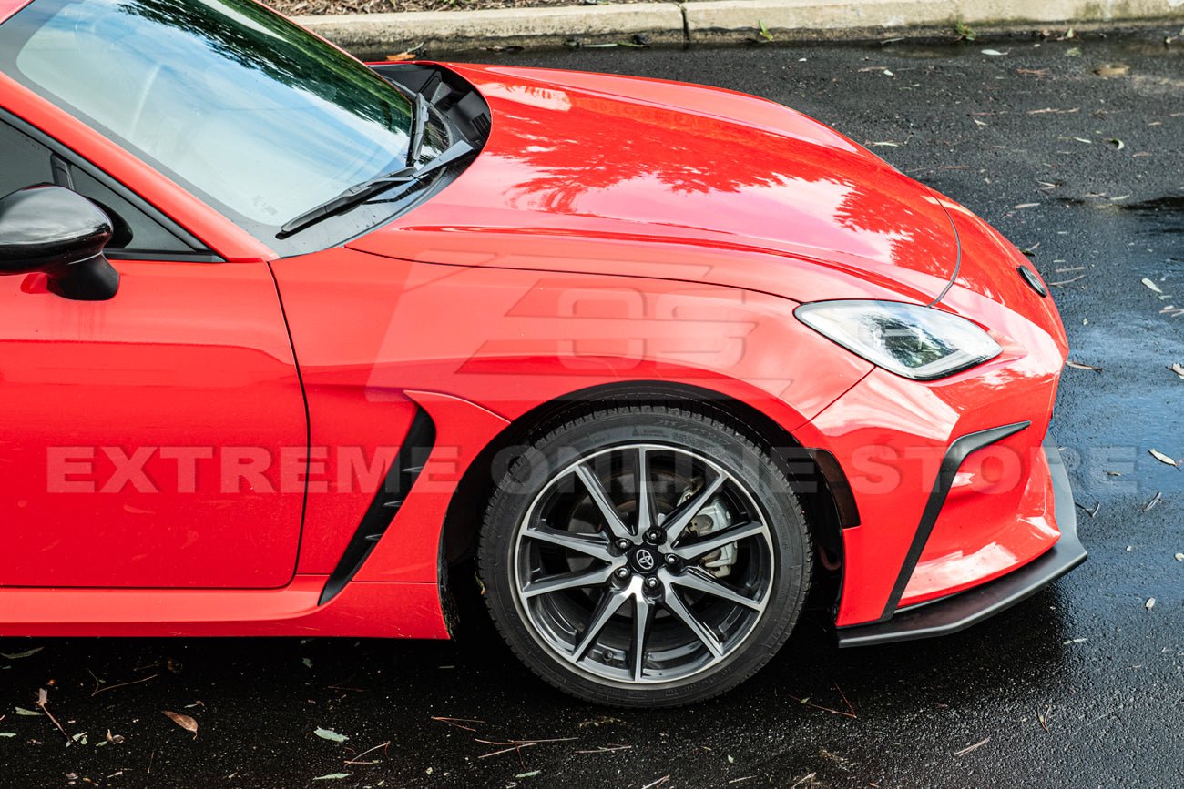 Toyota GR86 ZN8 CS Style Primed Black / Gloss Black Front Lip Splitter 2022-Up