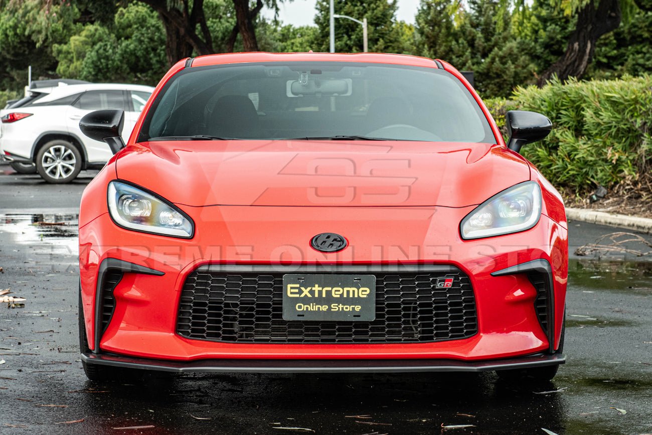 Toyota GR86 ZN8 CS Style Primed Black / Gloss Black Front Lip Splitter 2022-Up