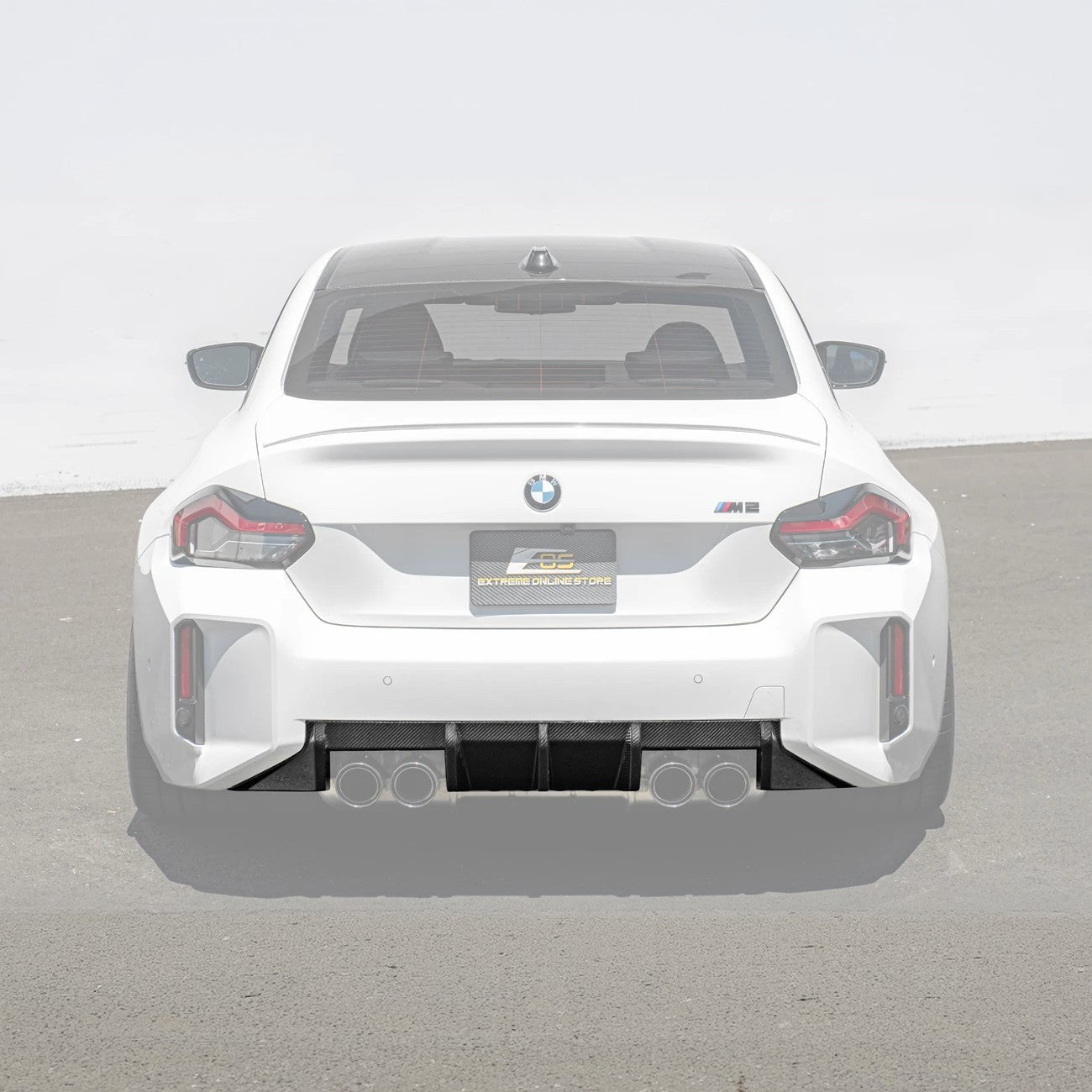 BMW G87 M2 M Sport Performance Carbon Fiber Rear Bumper Diffuser 2023-Up