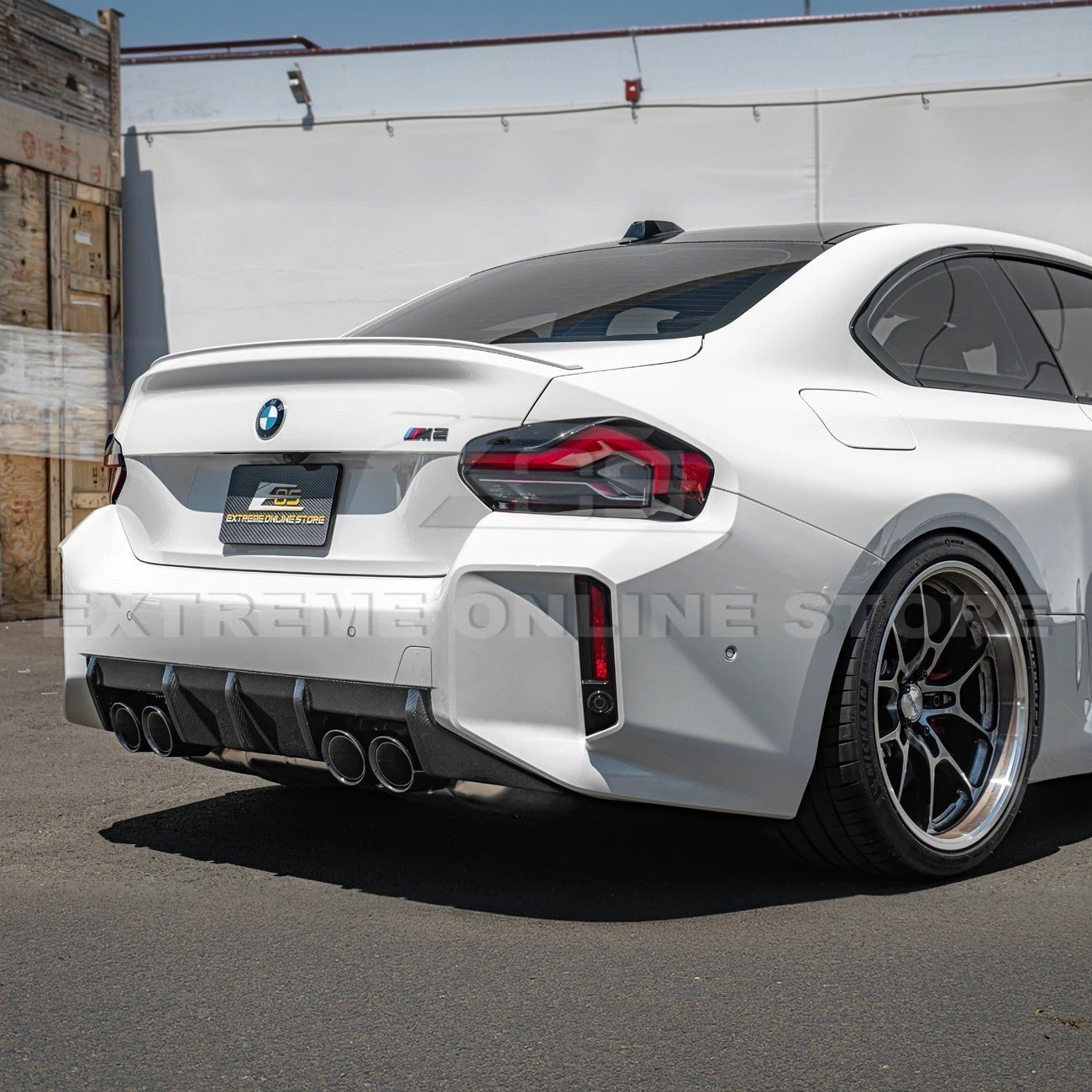 BMW G87 M2 M Sport Performance Carbon Fiber Rear Bumper Diffuser 2023-Up